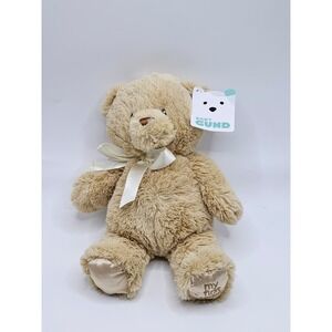 Baby GUND My First Teddy Bear, featuring plush beige fur and bow